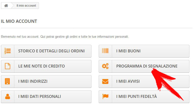 Login Programma di Segnalazione