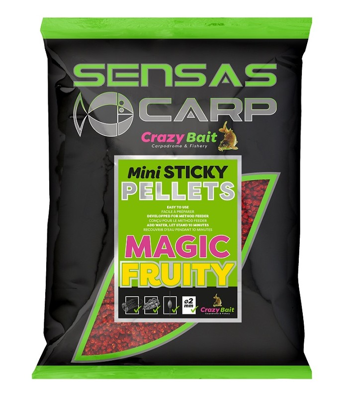 SENSAS MINI STICKY PELLETS MAGIC FRUITY 700gr