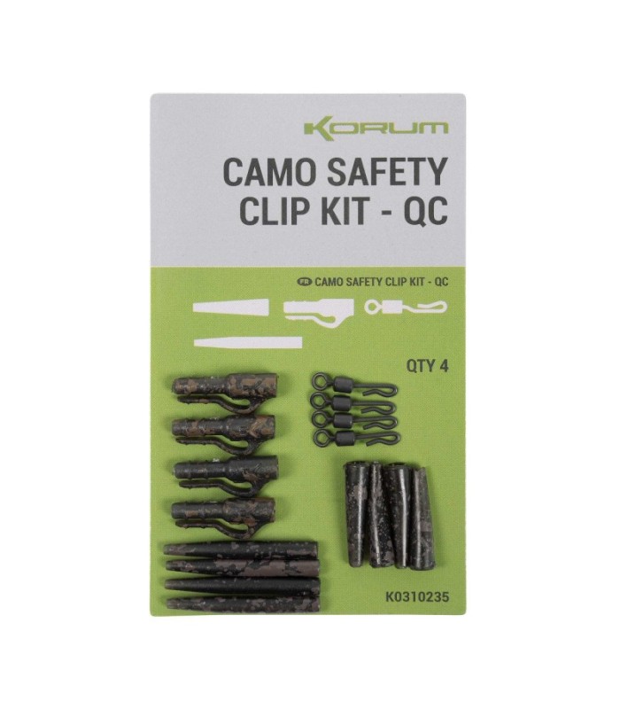 Korum Camo Safety Clip Kit QC