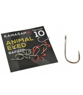 Kamasan Animal Hooks Eyed Barbed size: 08