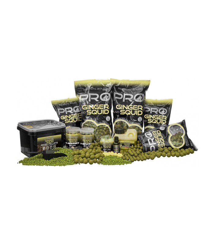 Starbaits Pro Ginger Squid Pellets Mixed 2kg